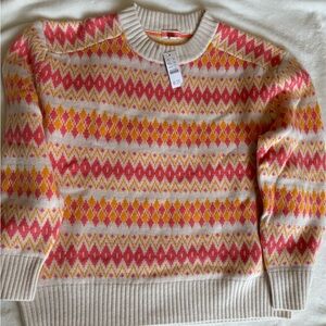 NWT J.Crew cashmere sweater. Size large